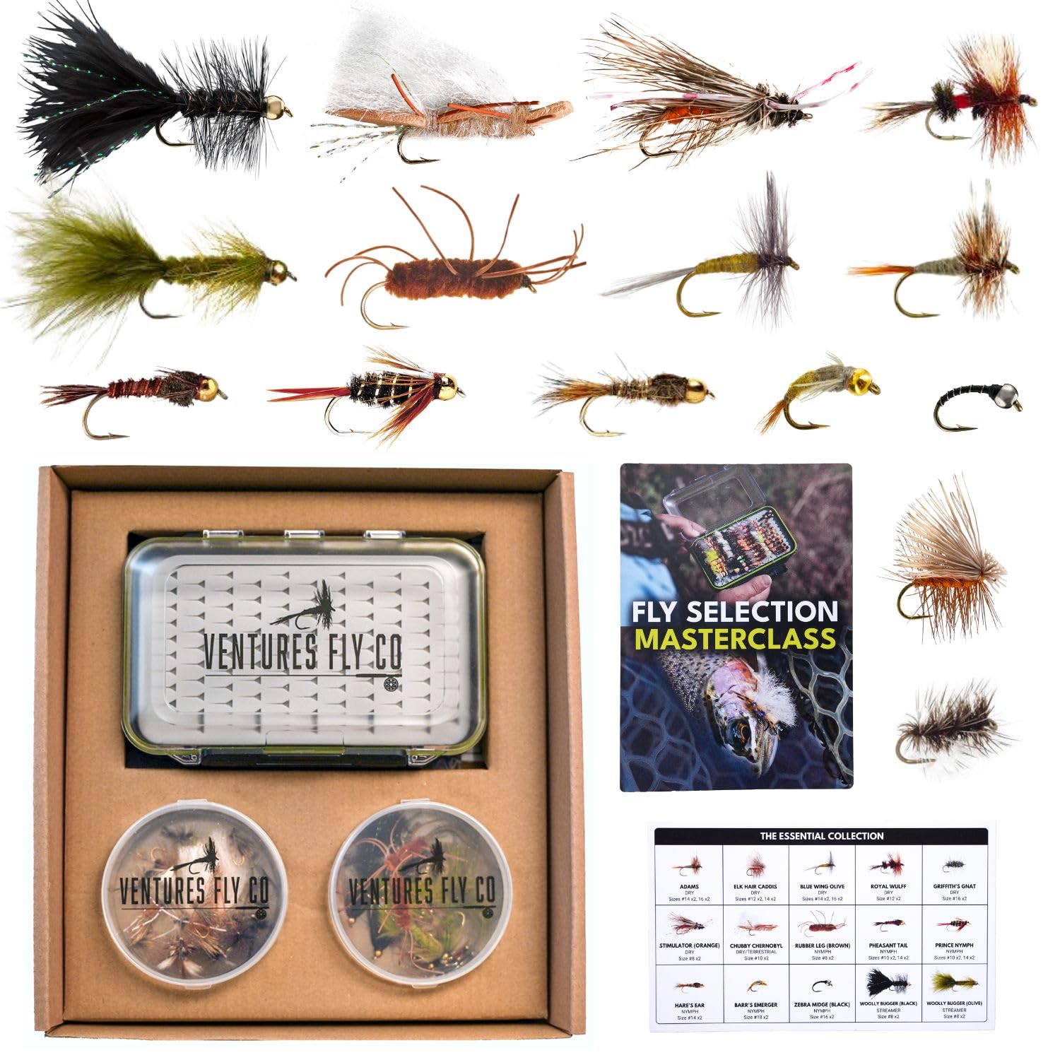 Ventures Fly Co. | 40 Premium Hand Tied Fly Fishing Flies